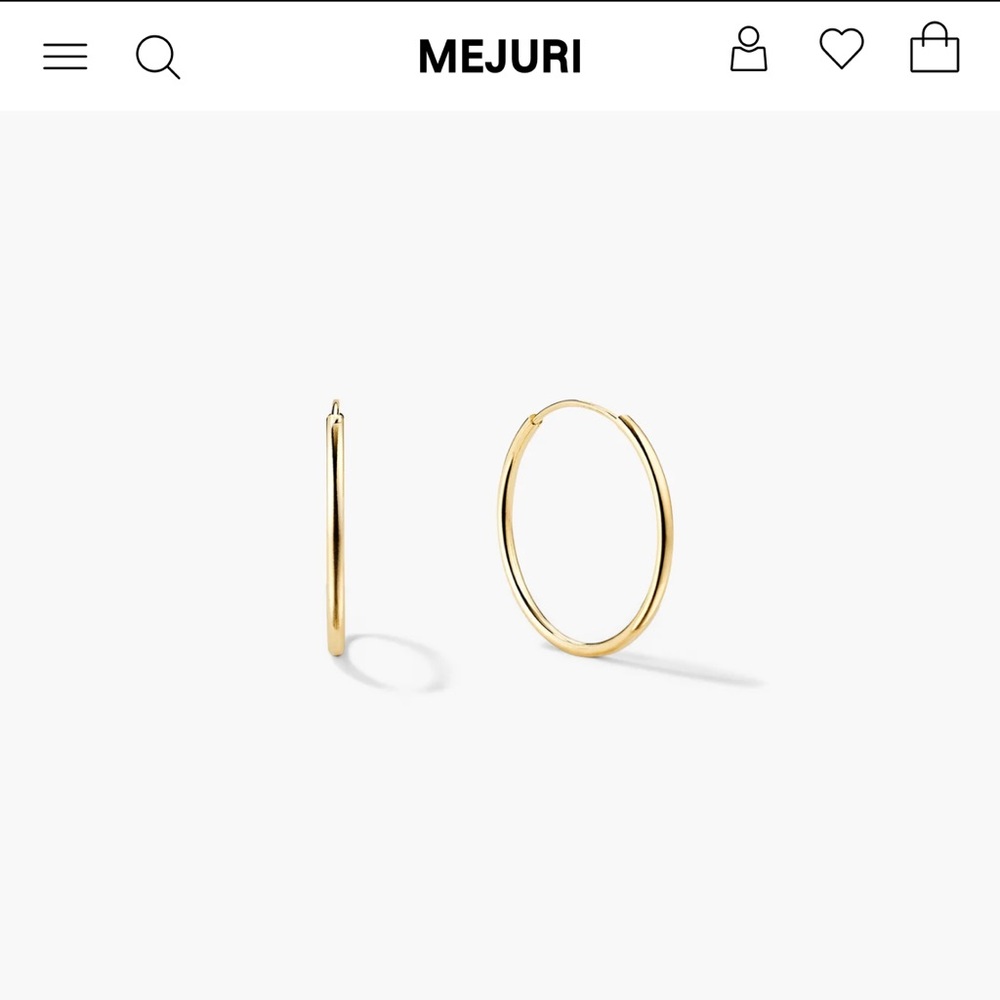 Mejuri Between Hoops 10k Yellow Gold Earrings